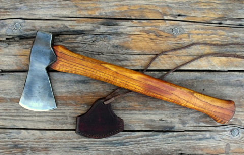 hand forged custom belt axe