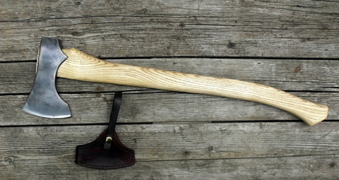hand forged custom Baltic style axe