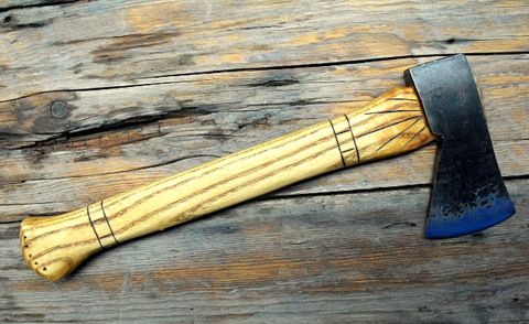 period, custom-axe  hand forged belt axe