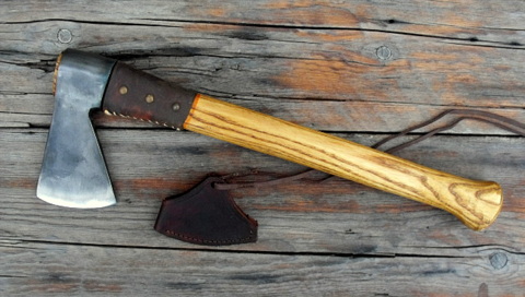 hand forged French Biscayne trade axe