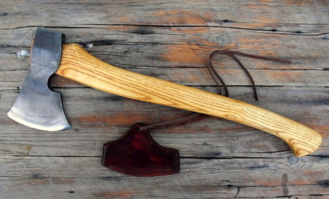 Hand forged custom-axe Scandinavian style