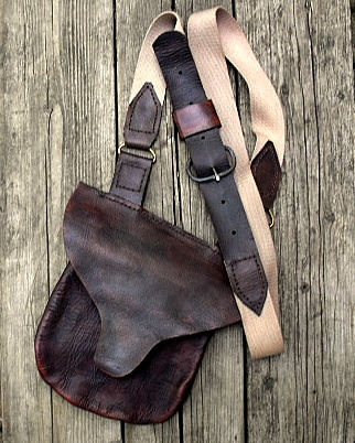 leather hunting bag