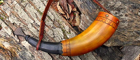 Revolutionary War and the French & Indian War era powder horn