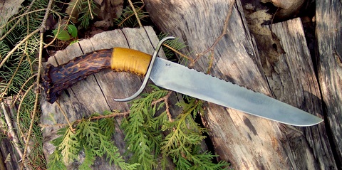 hand-forged period rifleman's knife