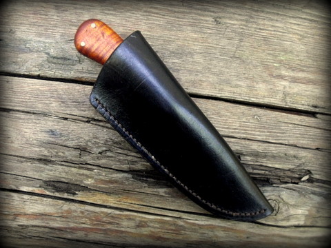 hand forged knife with sheath