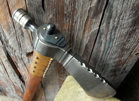 hand forged custom pipe ax