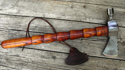 hand-forged custom hammer poll tomahawk