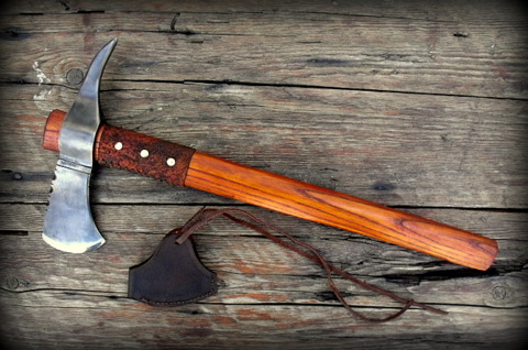 handforged custom spike tomahawk