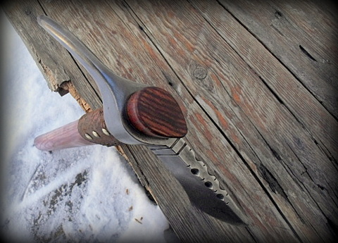 custom hand forged spike tomahawk