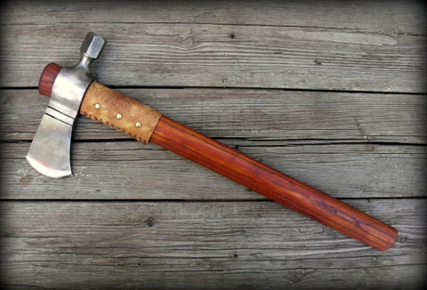 hand-forged custom hammer poll tomahawk