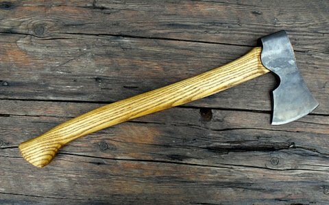 hand forged Scandinavian camp axe