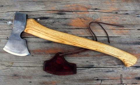 Hand forged custom-axe Scandinavian style