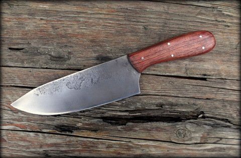 Hand forged chef's kitchen knife