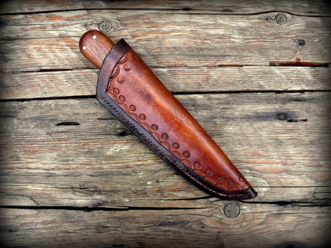 Hand forged frontier belt - trade knife
