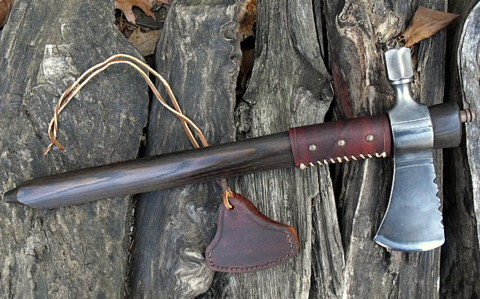 hand forged custom pipe tomahawk axe