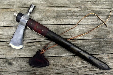 hand forged custom pipe tomahawk axe