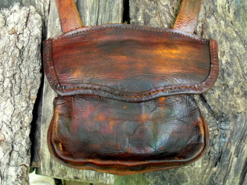 leather hunting bag