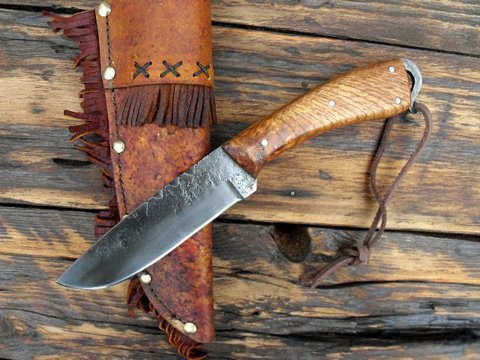 period hand-made custom frontier belt knife