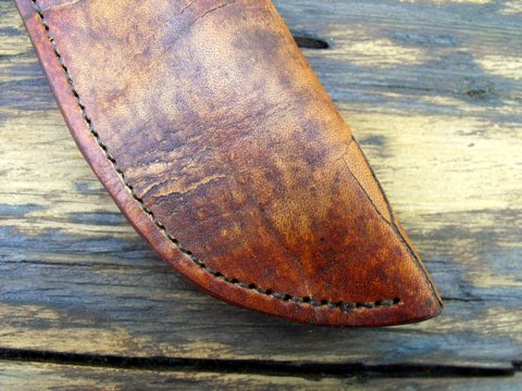 antiqued knife sheath