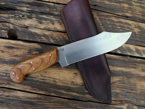 hand-forged custom  Bowie  knife with sheath