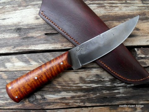 hand forged roach belly knife