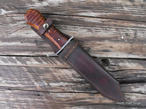 bowie knife in sheath