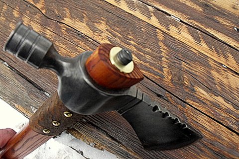 native american pipe axe