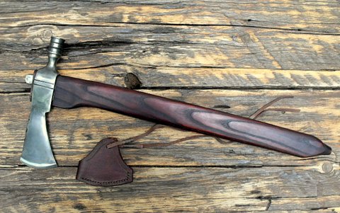 hand forged custom pipe tomahawk axe