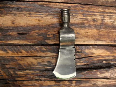 hand-forged pipe-axe