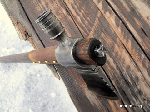 hand-forged pipe tomahawk
